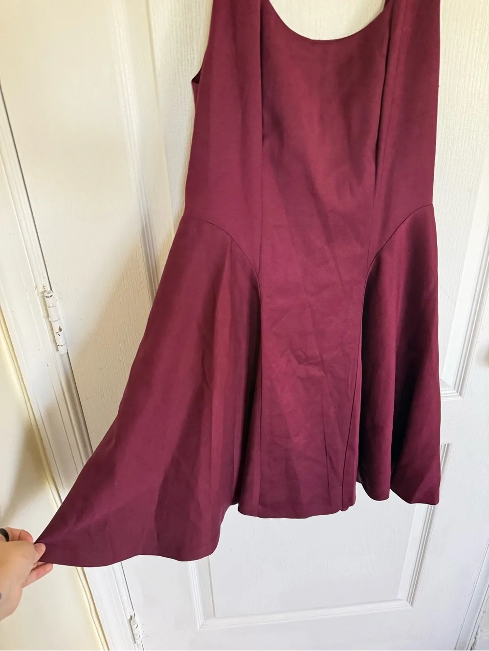 Alice + Olivia Burgundy Skater Mini Dress